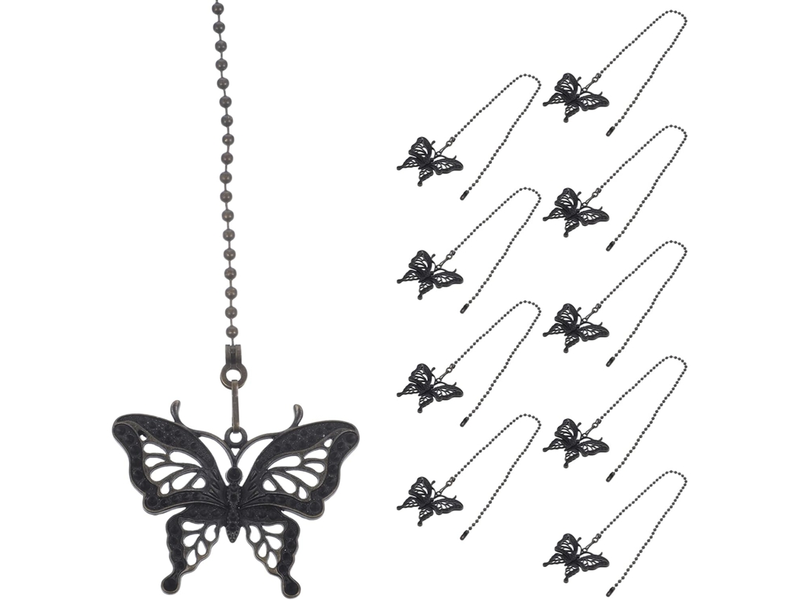 Conjunto De 10 Correntes Decorativas Para Ventilador De Teto, Extensor De Corrente Para Lâmpada, Des Gokoco