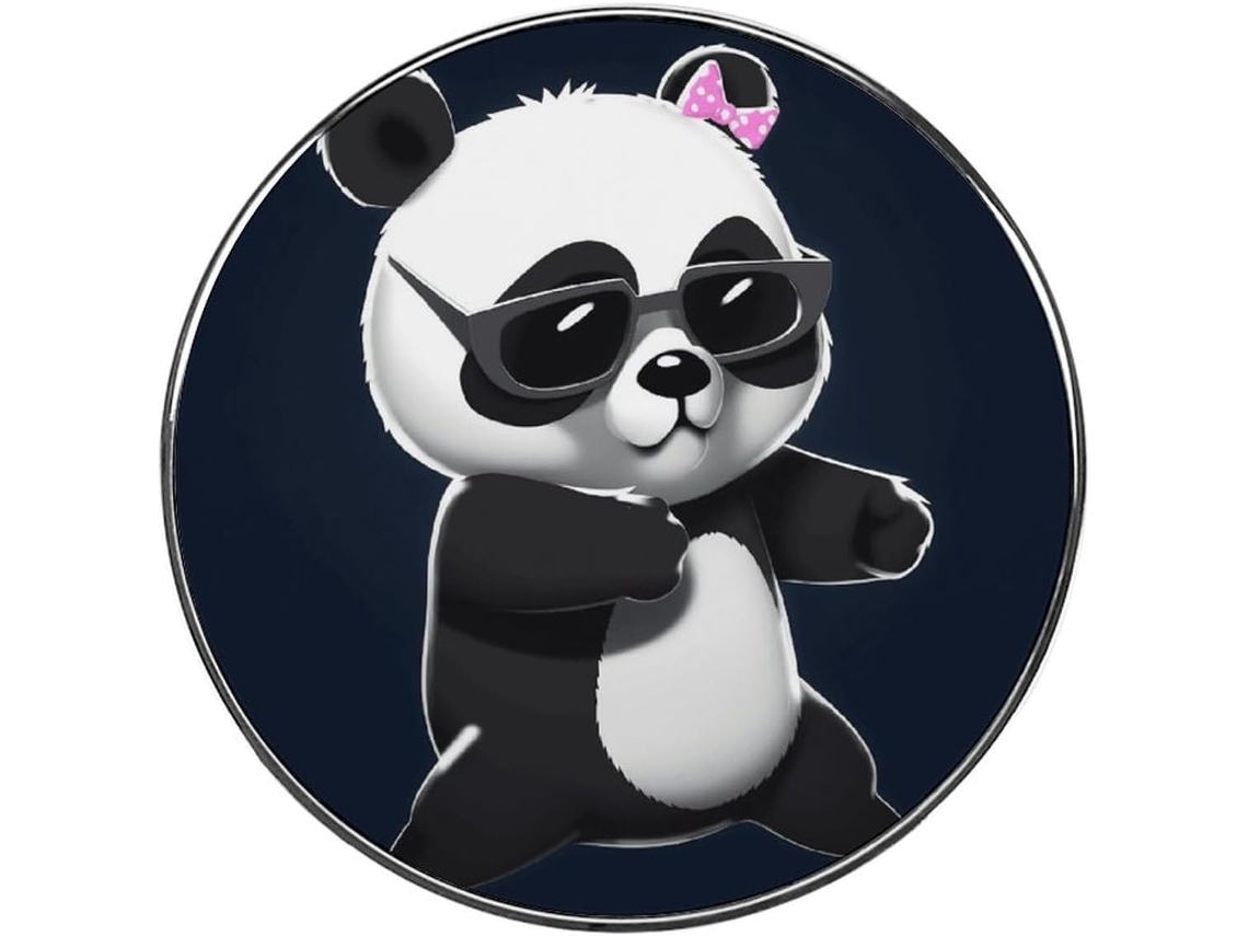 Ímã De Geladeira Com Design Panda Estiloso, Ímã De Liga Metálica Fofo E Colorido Para Geladeira, Quadro Branco, Armário