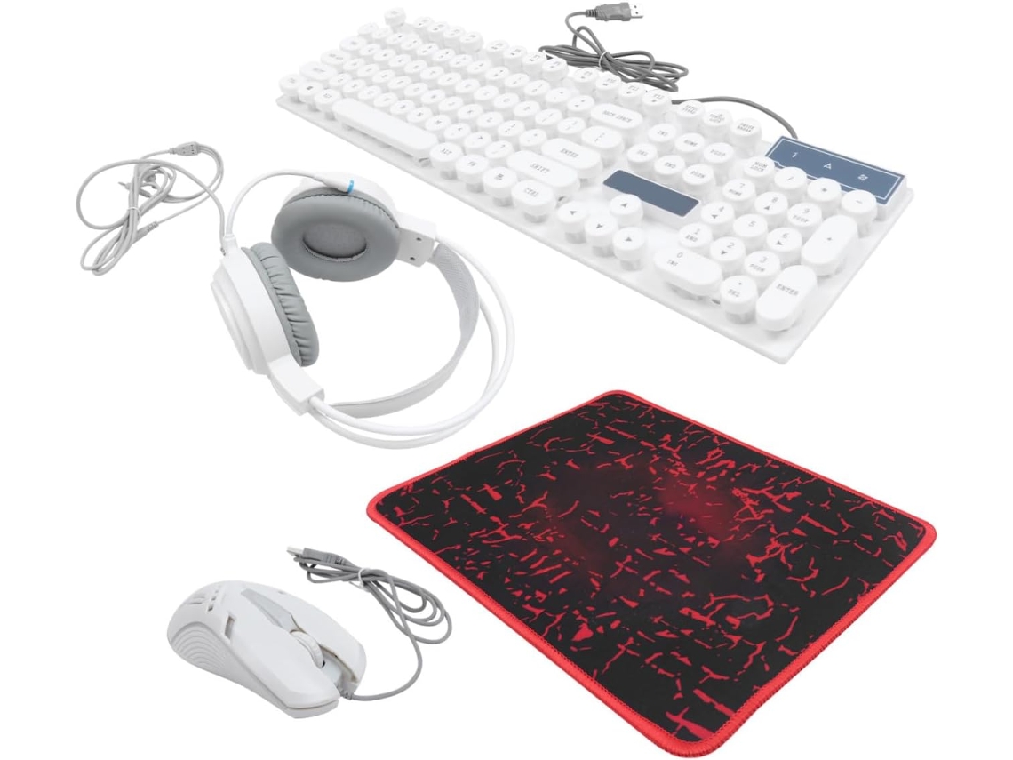 Teclado Ergonômico, Branco E Para Jogos.
