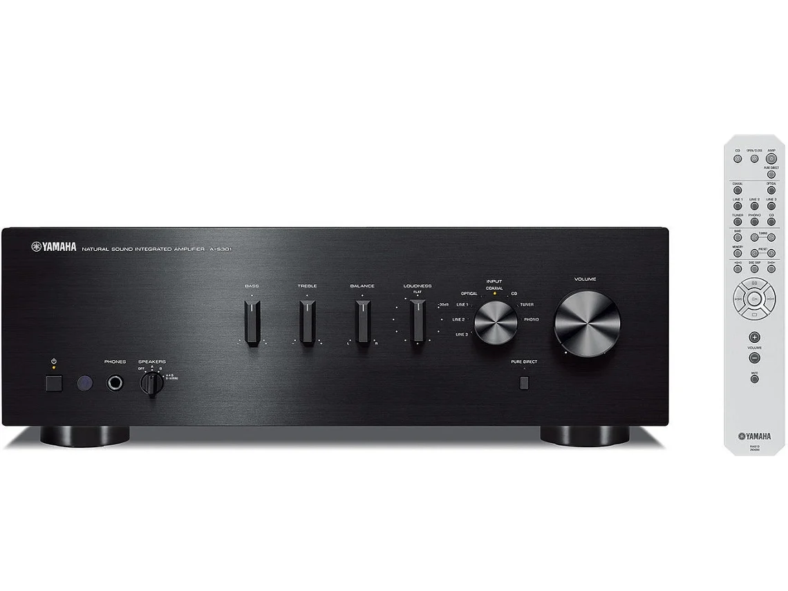 Amplificador YAMAHA A-S301 Preto (Outlet Caixa Aberta)