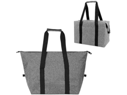 Saco Grande Dobrável Isolado , Saco Isolado de 20 L, Cesto de Compras Dobrável, Grande Dobrável em GOKOCO (cinzento)