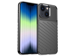 Capa De Tpu À Prova De Choque Thunderbolt Para Iphone 14 Plus (verde) E Preta