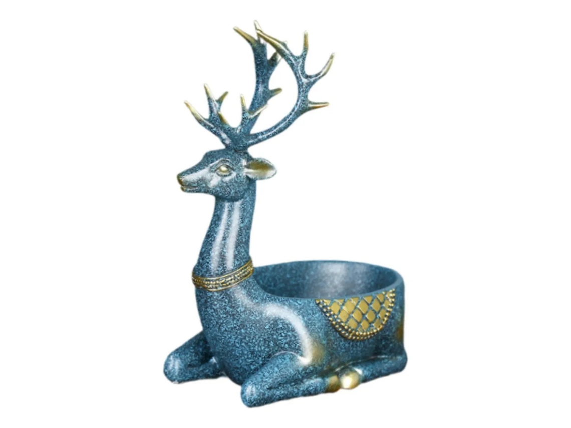 Lurelia Íman Decorativo Com Chaveiro Em Resina Azul 24 Cm X 12 Cm Para Escritório E Casa