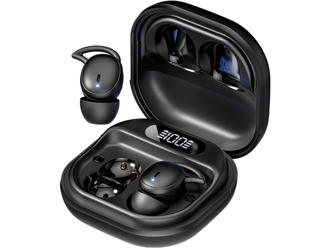 Fones de Ouvido Sem Fio para Dormir Bluetooth 5.3 Adequados para Travessas Laterais JIAPEI (preto)