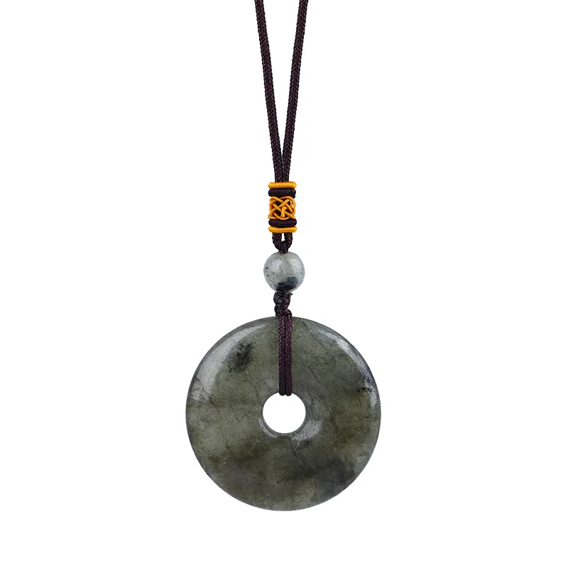 Anel de Cristal Reiki em Formato de Rosquinha Joia para Presente MDUG (pedra Brilhante)