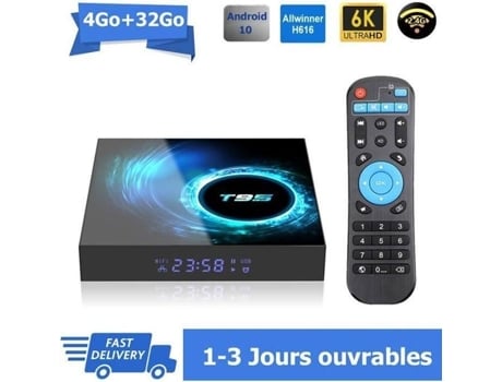N218858 Android Tv Box Tv Android 10 T95 Smart Tv Box Wifi Bt 4g 32go H616 6k Netflix Google Store Caixa Multimídia Caixa Android Gototop