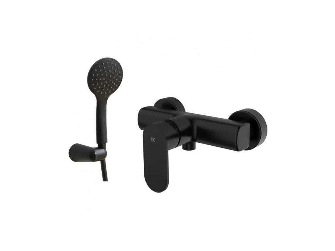 Monomando Ducha Legend Negro Kalla