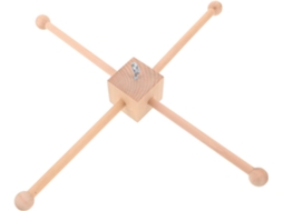 Estrutura Móbile Madeira Natural 1 Unidade Suporte Compacto Acessório Diy Quartos Meninos Meninas Automontável GOKOCO