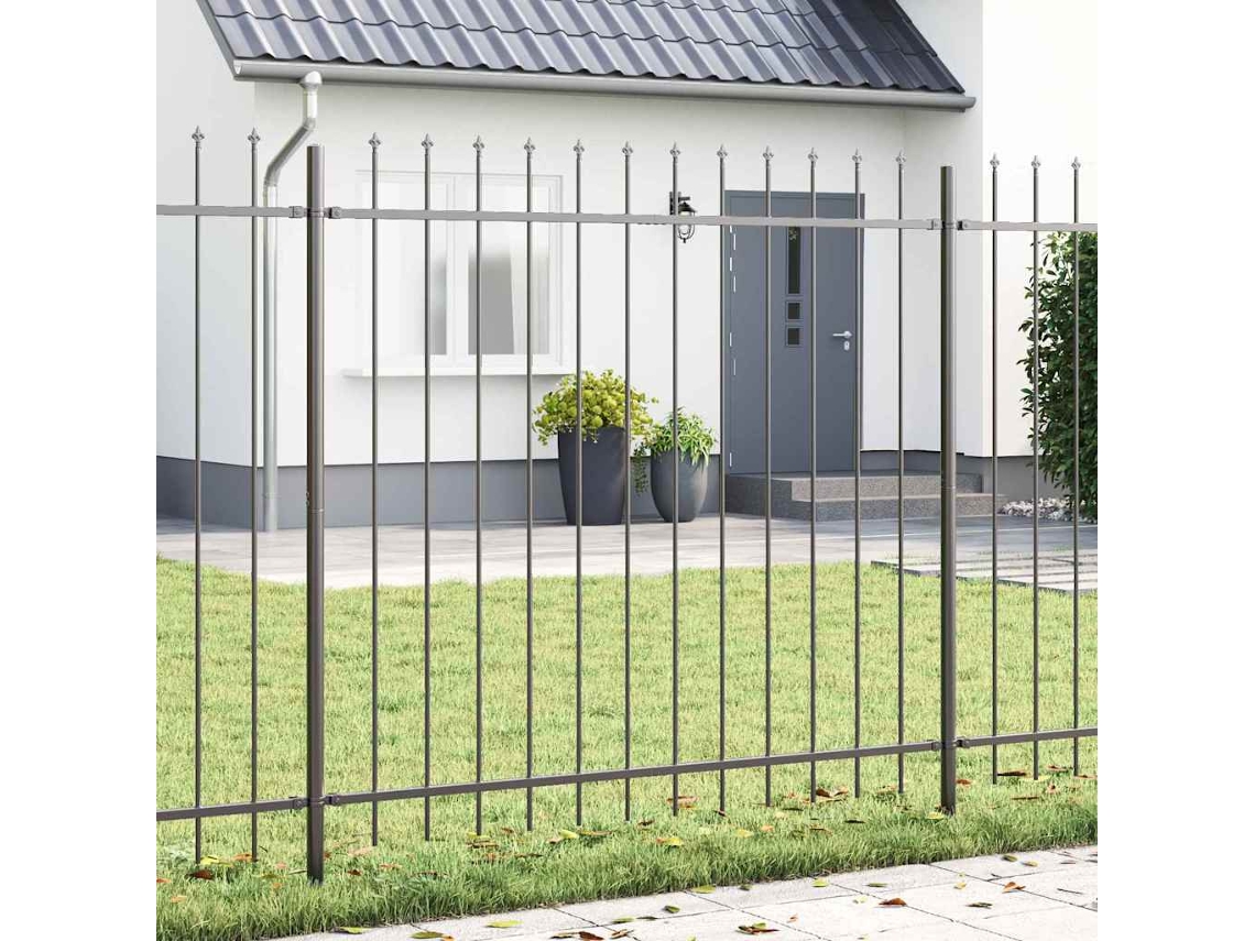 Vidaxl Cerca Para Jardim Woerden Cinzeto 1,7 X 1,5 M