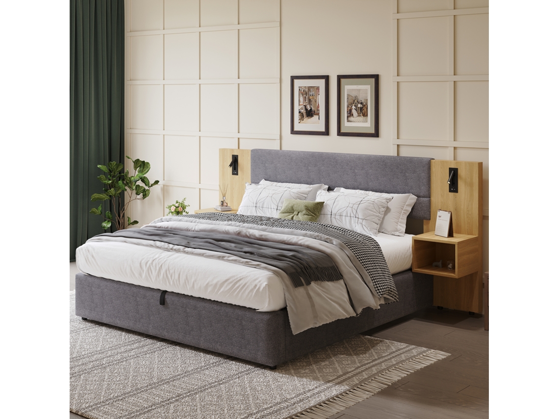 Cadeiras Flanela Bege/cinza (2 Un), Ergonômicas, Luxo Leve.-op