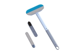 Escova De Cabo Longo Para Pelos De Animais, Ideal Para Sofás E Tapetes, Com Escova Para Frestas Integrada.