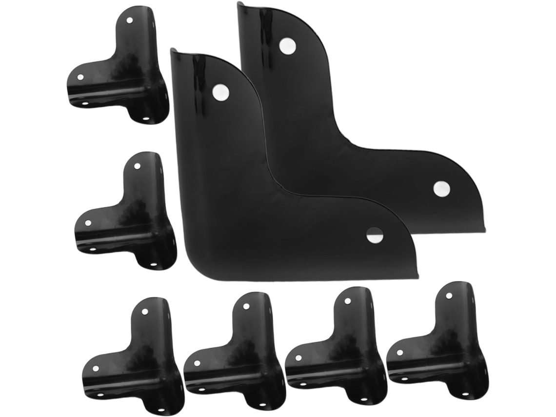 Valiclud 8-protetores De Canto Para Móveis E Bolsas, Design Redondo Em Metal Preto, Versáteis E Perfeitos Para Projetos