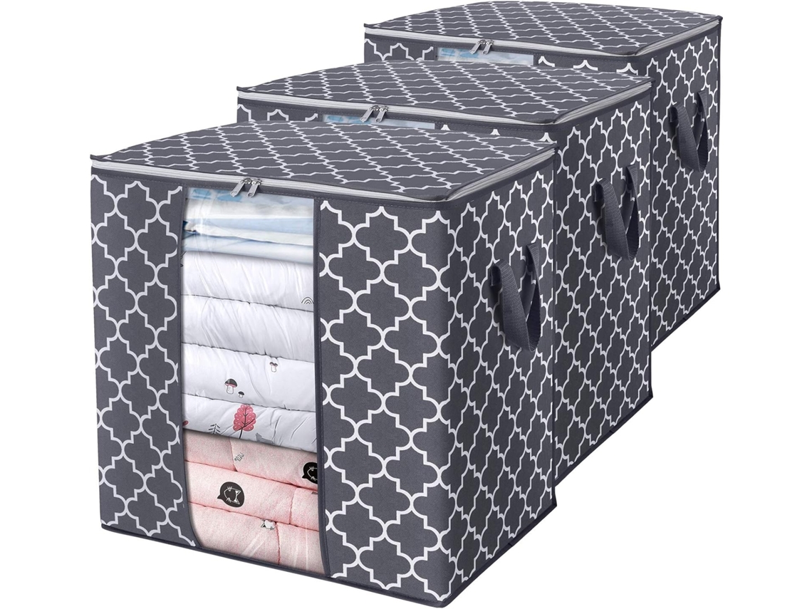 Sacos De Armazenamento Pacote Com 3/100l Cobertor Grande Para Roupas E Armazenamento