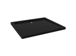 Base de Duche VIDAxL Retangular 80x90 cm Abs Preto