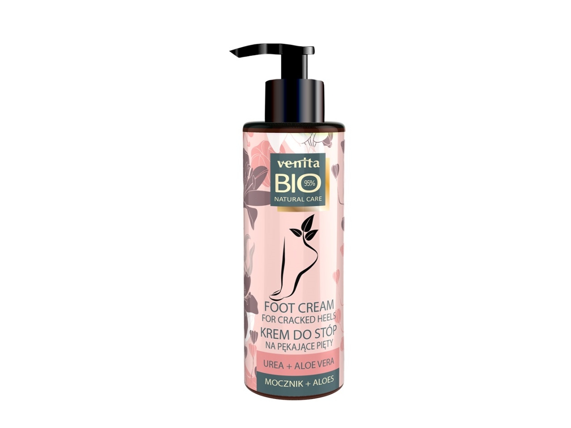 Creme Natural Venita Bio Para Pés Rachados Com Ureia Extrato De Aloé, 100ml