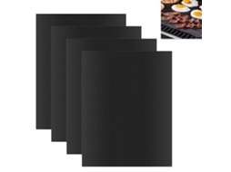 Lote De 4 Tapetes De Cozinha Para Churrasco 40x33 Cm,antiaderente Reutilizável,resistente Ao Calor Até 260°c Btforus