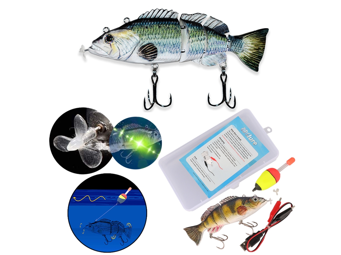 Isca Robótica de Pesca com Carregamento Usb