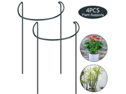 Suporte De Meio Círculo Para Plantas Jardim E Interior
