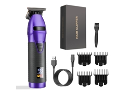 Máquina Cortar Cabelo Recarregavel S9 HENTEN HOME Roxo