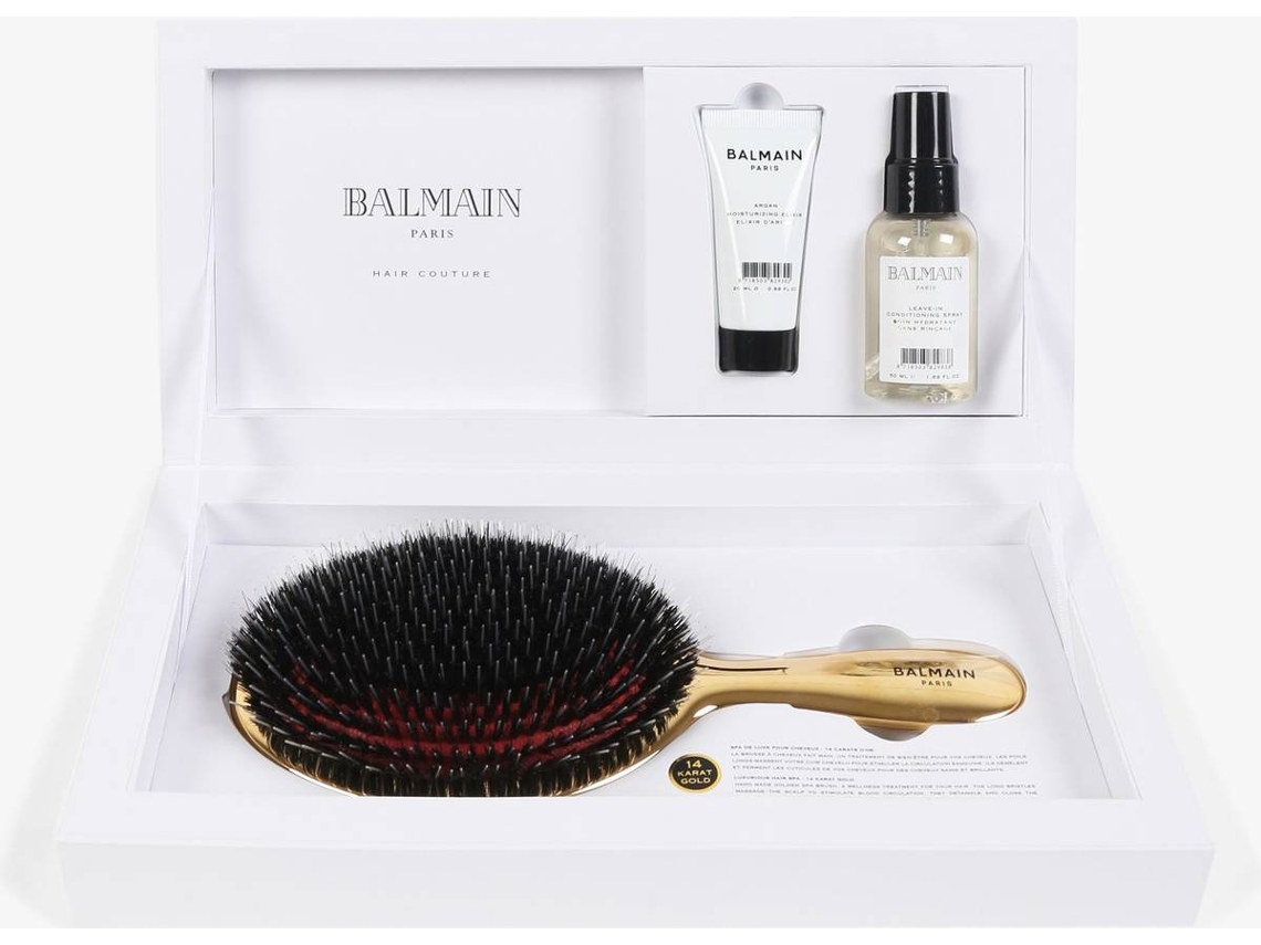 Sérum para o Cabelo BALMAIN PARIS HAIR COUTURE Golden Spa Brush Set