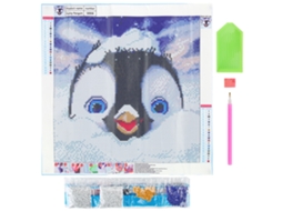 Kit de Pintura de Diamante Animal Fofo, Diy, Decoração de Parede em Casa | S/MARCA
