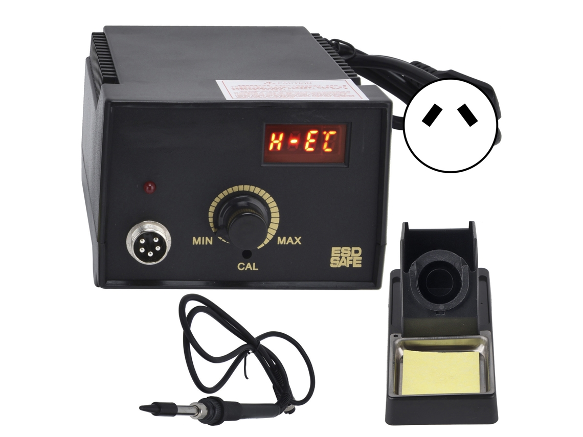 Estação de solda digital ajustável com controle de temperatura, 60 W, para uso doméstico, plugue AU 250 V
