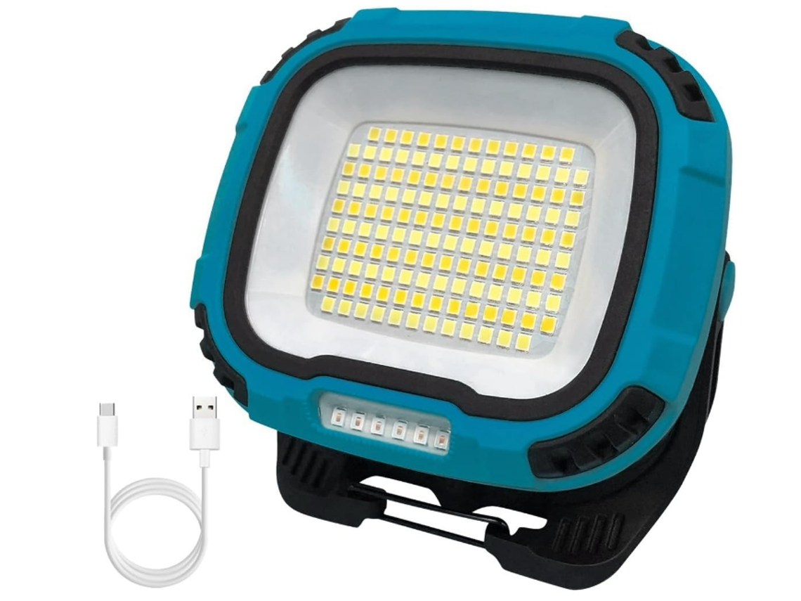 Luz De Trabalho Recarregável Led, Holofote Cob Super Brilhante Com Suporte Magnético, Luz De Segurança De Bateria Usb Luz Portátil Externa À