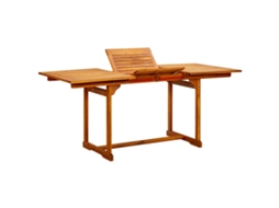 Mesa De Jantar P/ Jardim X80x75 Cm Acãcia Maciã§a DKD HOME DECOR (120 170)