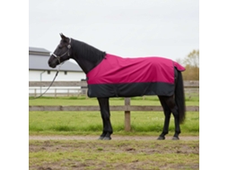 Vidaxl Cobertor De Cavalo Rosa E Preto 105 Cm Poliéster