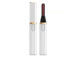 Modelador De Cílios Elétrico Aquecido, Recarregável Via Usb, Com Pente Para Cachos Duradouros, Branco Everley891