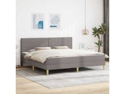 Vidaxl Estrutura Da Cama 200 X 200 Cm Cinzento-acastanhado