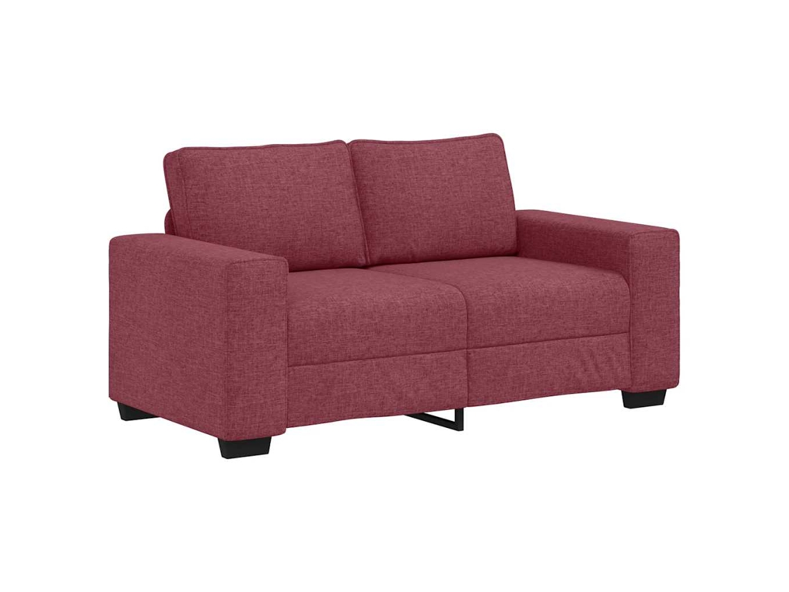 Sofá de 2 Lugares Tecido 160x77x82 Cm Vermelho Tinto MAISON EXCLUSIVE