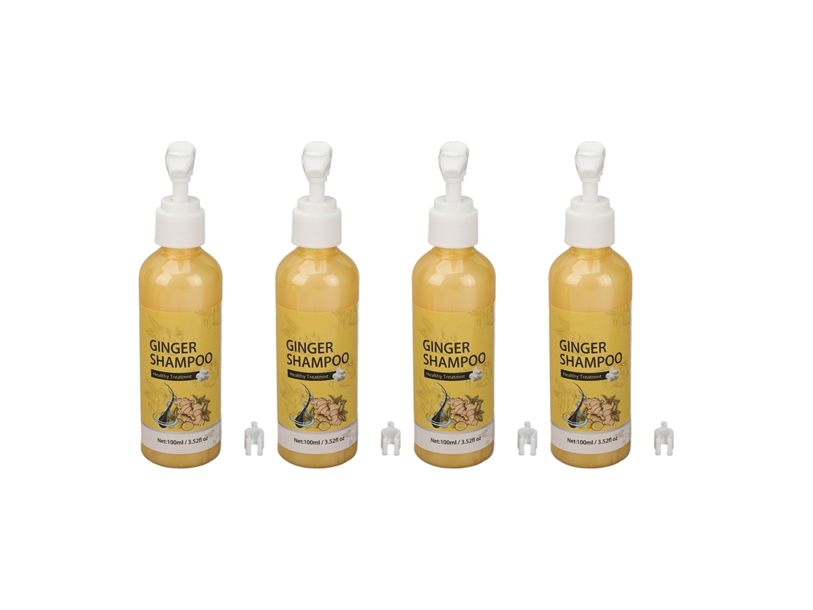2026 champú de Jengibre para Crecimiento Capilar 100ml Eliminación de Caspa Alivio Del Picor 4pcs
