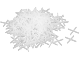 200 Peças de Espaçadores Cruzados Plástico para Azulejos Parede e Piso, 1 Mm, Brancos. CHABERLU