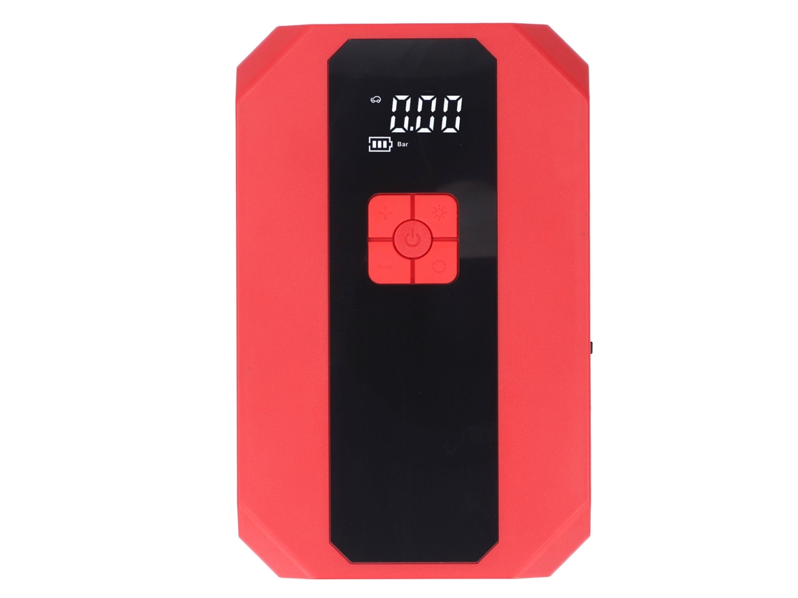 Iniciador De Carro 12v 99800mah Com Compressor De Ar, Luz Led E Bateria Portátil