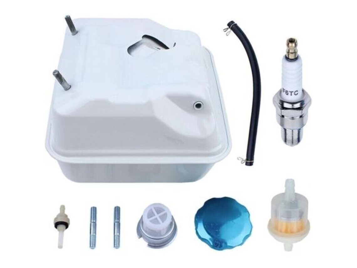 Fuel Tank Kit For Honda Gx390 Gx340 Gx270 Gx240 Engine, Fuel Tank + Fuel Cap + Spark Plug + Fuel Filter + Fuel Hose, Tank Accessory