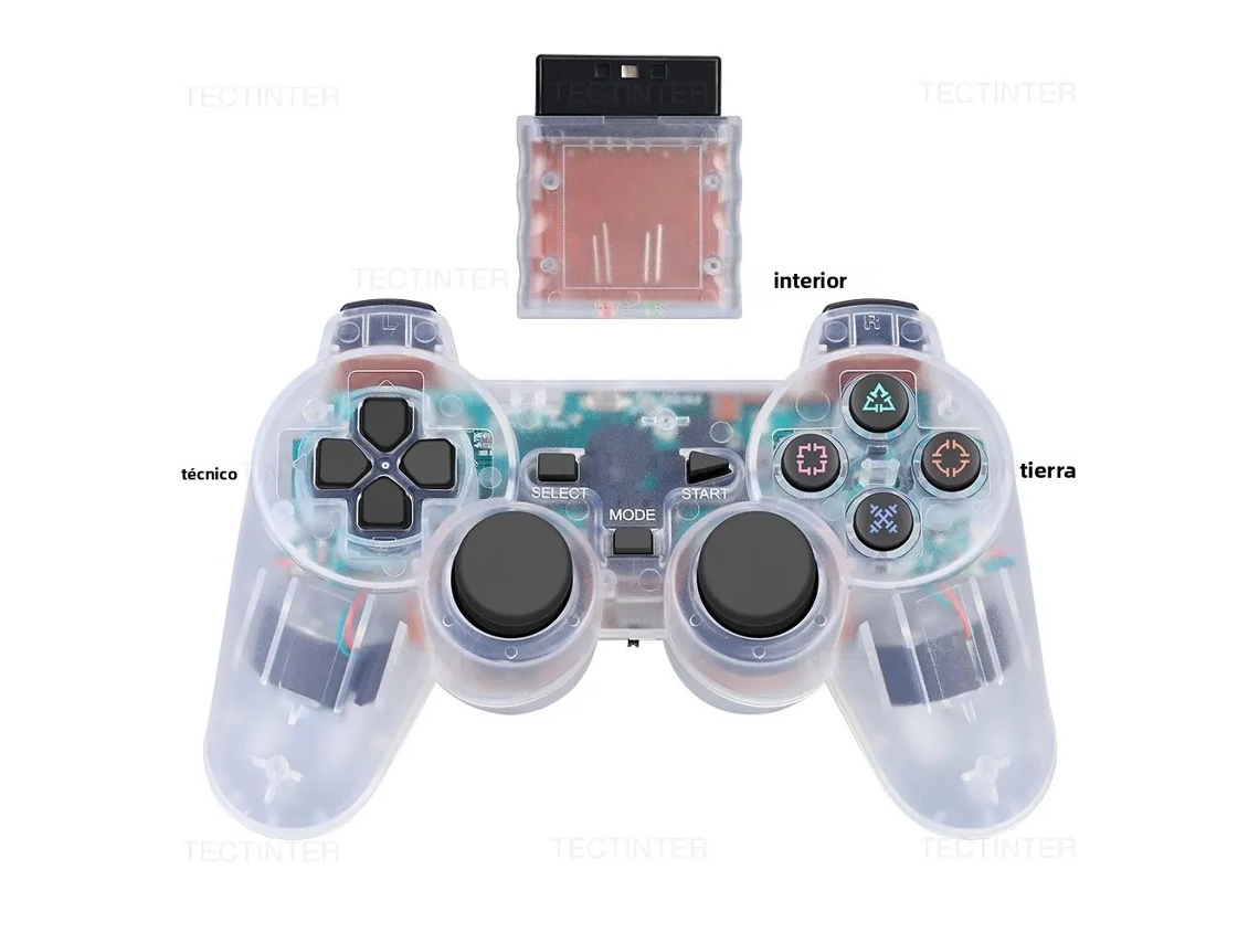 (branco) Controle Sem Fio Para Console De Jogos, Com Vibração Dupla E Interface Usb.
