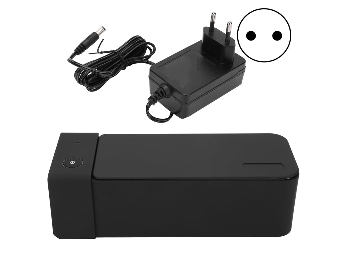 Máquina de Lavagem de Joias Mk186 Limpador Ultrassônico 50khz 600ml para Óculos Preto 15w Plugue Eu