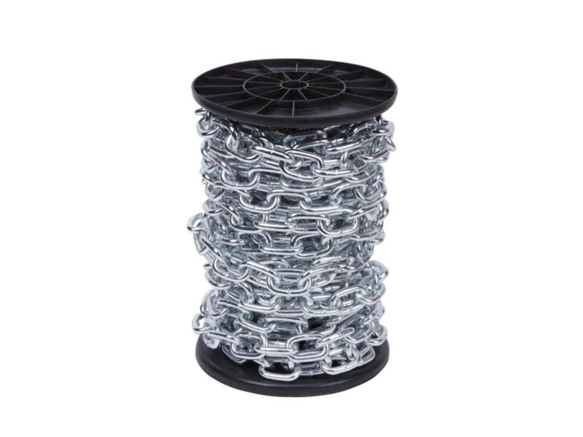 Cadena Acero Zincado 2mm Bobina 270 Mt. Maxima