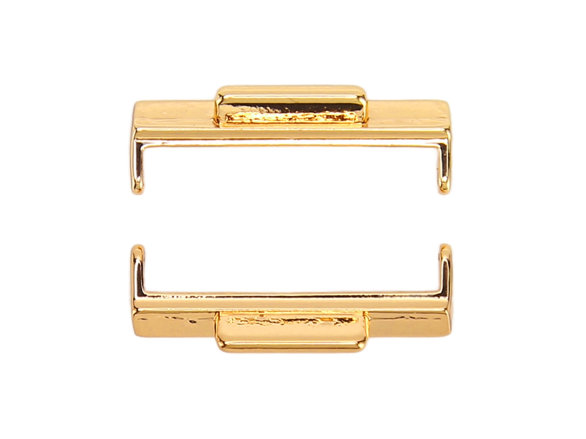 Conector Pulseira Relógio 22mm Metal Para Fit 2 Ouro 2 Unidades