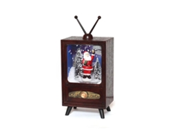 Mali boneca de Bola de Neve Musical Retro Mini com Luzes e Música Natalina para Decoração de Natal em Casa