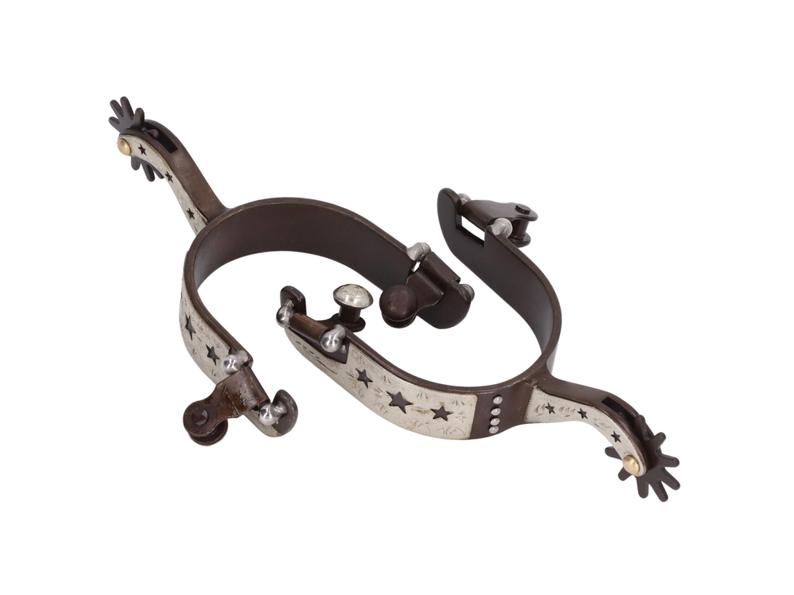 Calcinhas de Cavalo Vintage Marrom Padrão Estrela