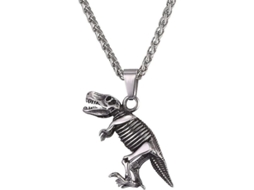 2026-colgante De Tiburón/pez/delfín Joyería Animal Collar Hombre Niño Acero Inoxidable 316l 03 Dinossauro Inoxidável