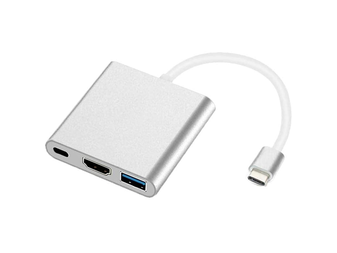 Em 1 Multiport Usb Tipo C Para 4k Hdmi Brilvibera