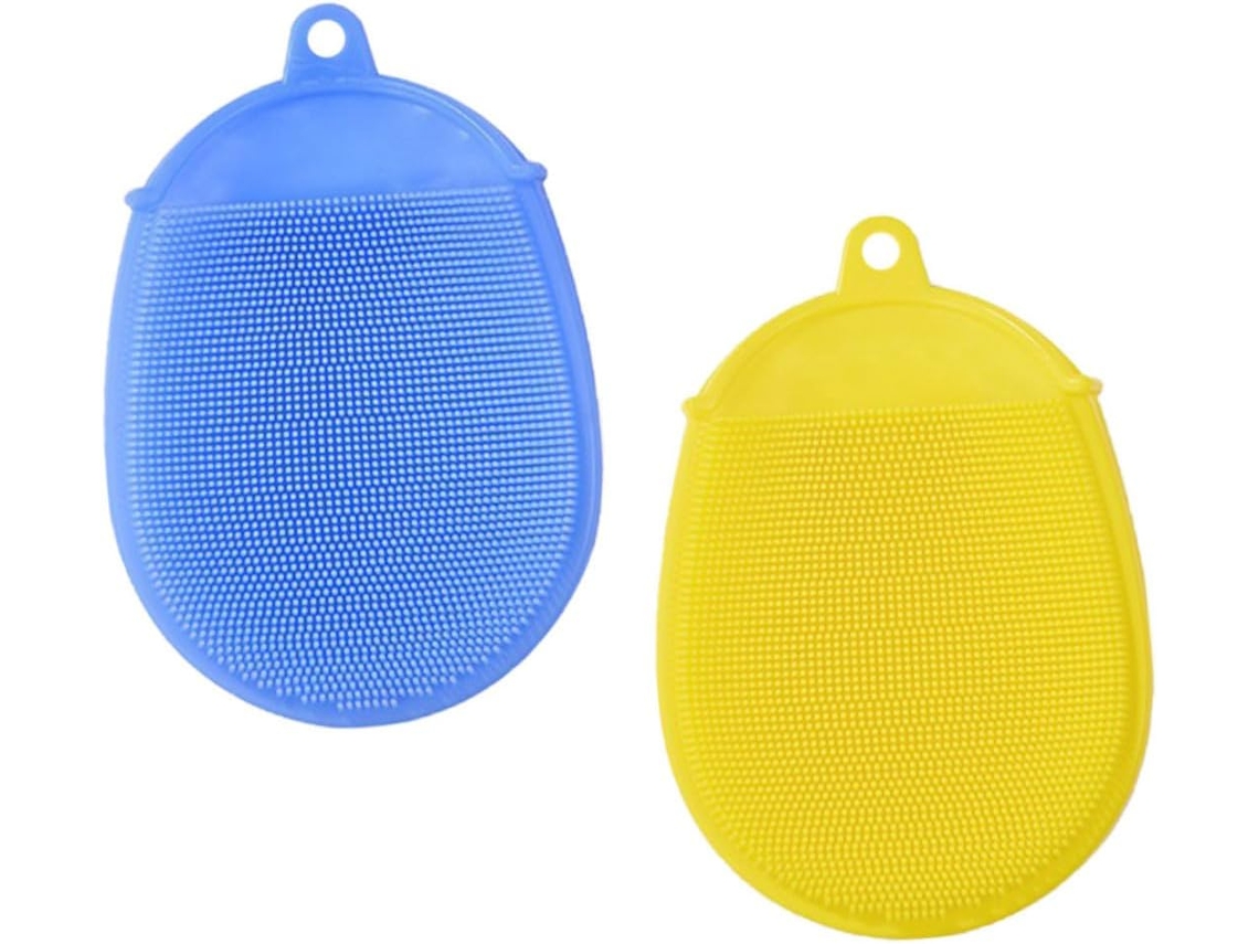 Vicasky Conjunto De 2 Escovas Silicone Para Banho, Ideais Para A Pele Sensível De Recém Nascidos