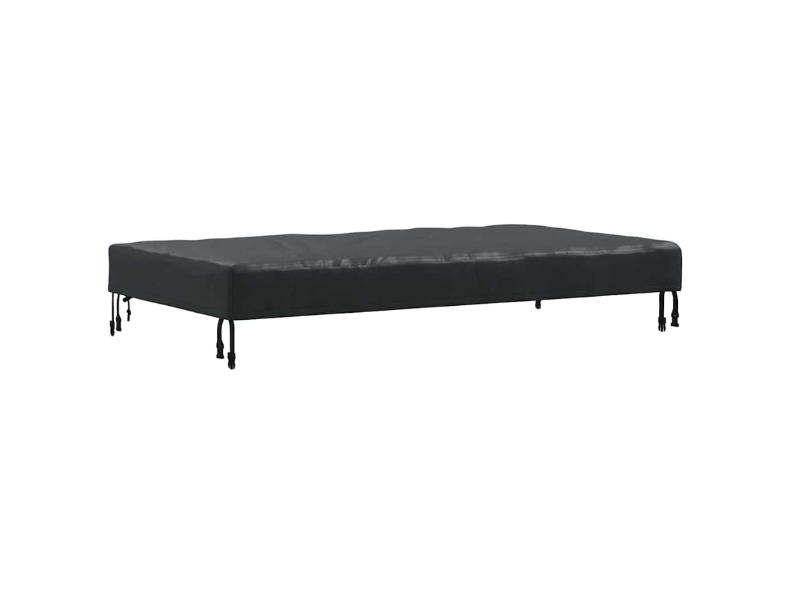 Conjunto 1 Capa De Mesa Vidaxl Preto Tecido (122 X 72 X 15 Cm)