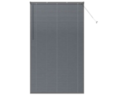Conjunto 1 Persianas Venecianas Vidaxl Cinzento Alumínio (220 X 125 Cm)