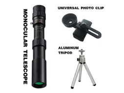 Binóculos metálicos com zoom de 10-300x HD, telescópio potente de longo alcance, monocular portátil profissional para caça.