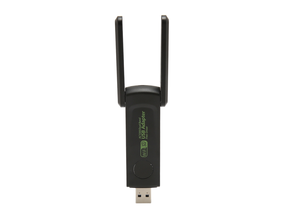 Adaptador De Placa De Rede Sem Fio 1300mbps Adaptador Wifi Usb3.0 De Banda Dupla Para Pc
