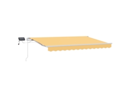 Maison Exclusive - Toldo Retrátil Areia 350 X 250 Cm Tecido E Alumínio
